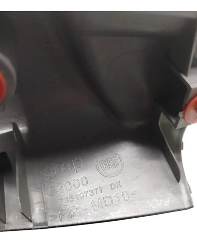 Acabamento Interno Dianteiro Direito Fiat Grand Siena Palio Cinza - Imagem 8