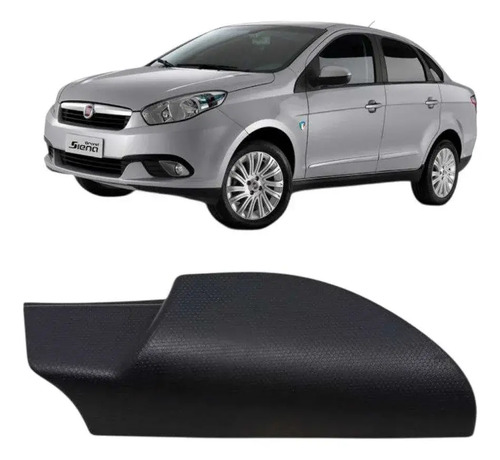 Moldura Interna Retrovisor Dir Fiat Grand Siena 2012 A 2018 Preto - Imagem 1