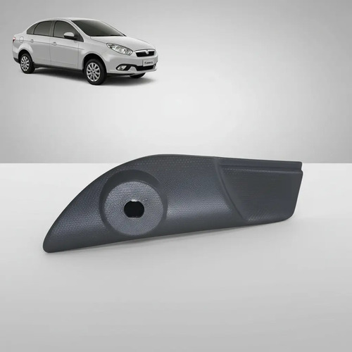 Retrovisor Lado Esquerdo Fiat Grand Siena 15 Cinza - Imagem 1