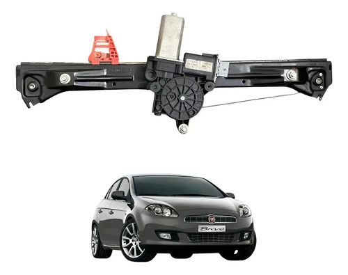 Máquina Vidro Diant. L/d Fiat Bravo 2011 Á 2016
