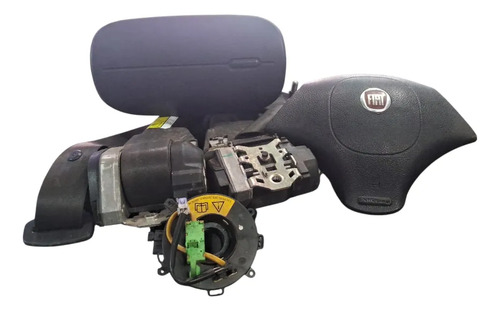 Kit Airbag Fiat Palio 2008 A 2012 Cinza - Imagem 1
