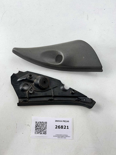 Acabamento Interno Retrovisor Direito Renault Clio 2002 2004 Preto