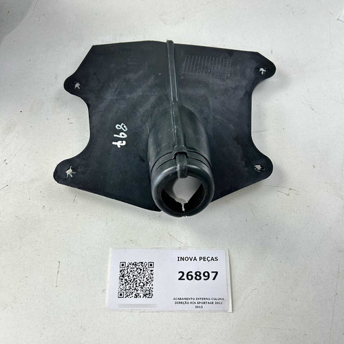 Acabamento Interno Coluna Direção Kia Sportage 2011 2013 Preto