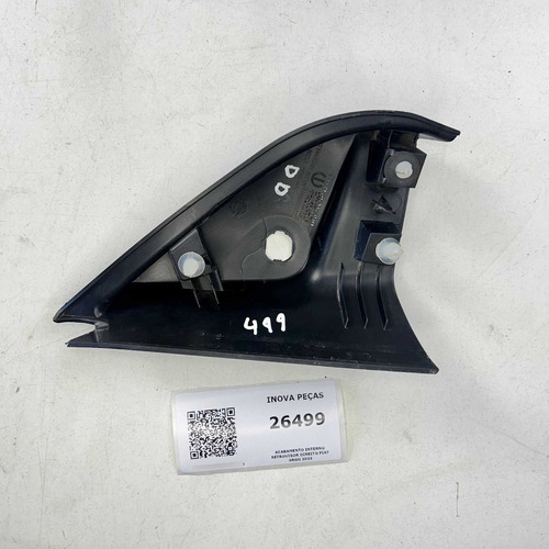Acabamento Interno Retrovisor Direito Fiat Argo 2023 Preto - Imagem 2