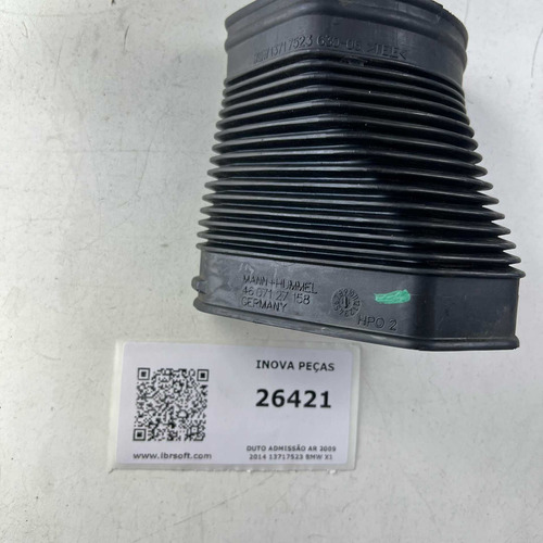 Duto Admissão Ar 2009  2014 13717523 Bmw X1 - Imagem 3
