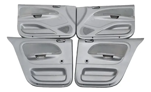 Kit Jogo Forro Portas Preto Tecido Vw Gol Voyage G5/g8 Preto/maçaneta Preta