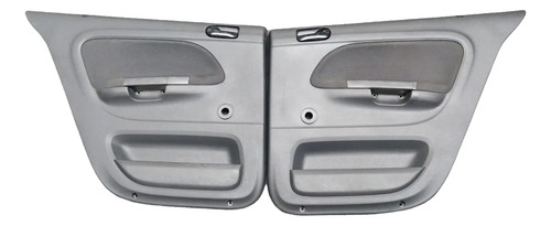 Kit Jogo Forro Portas Preto Tecido Vw Gol Voyage G5/g8 Preto/maçaneta Preta - Imagem 2