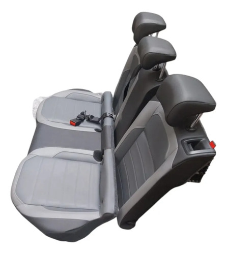 Jogo De Bancos Dianteiro Traseiro Airbag Nivus 2021 A 2025 Cinza Escuro/cinza - Imagem 3