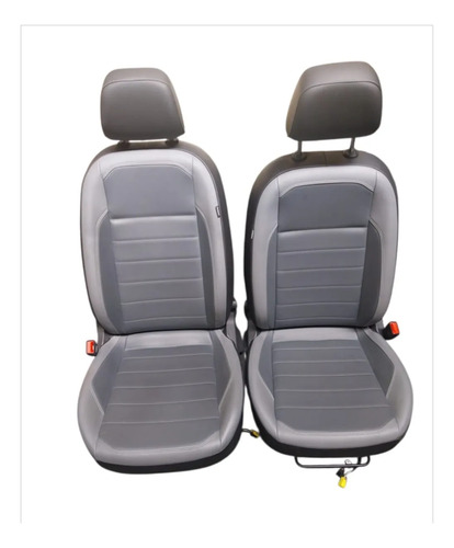 Jogo De Bancos Dianteiro Traseiro Airbag Nivus 2021 A 2025 Cinza Escuro/cinza - Imagem 8