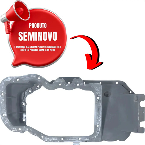 Sobre Cárter De Óleo Motor Power 1.6 8v Vw Gol Saveiro G5 G6 - Imagem 2