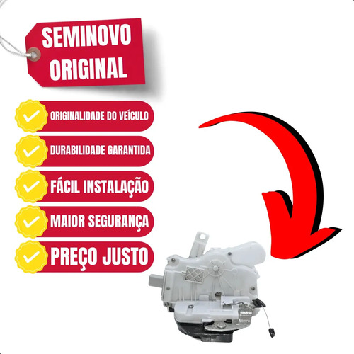 Fechadura Elétrica Traseira  L.e Vw Gol Voyage G5 Ao G8 - Imagem 6