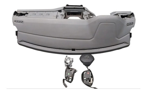 Kit Airbag Volkswagen T-cross 2022 A 2025 Original Cinza - Imagem 1