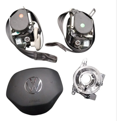 Kit Airbag Volkswagen T-cross 2022 A 2025 Original Cinza - Imagem 4