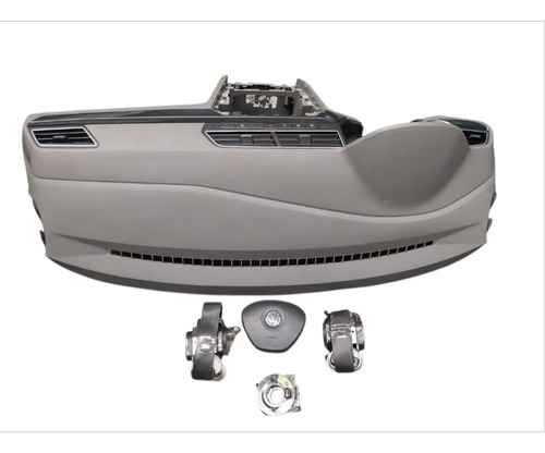 Kit Airbag Tabelie Cinza Gol Voyage Saveiro G7/g8 2017/23 Cinza - Imagem 1