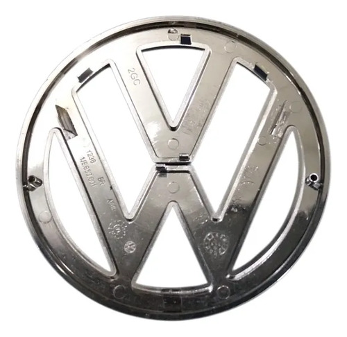 Emblema Grade Dianteira Golf 2008 A 2014 Original Volkswagen Prateado - Imagem 3