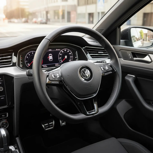 Volante Direção Com Comando T-cross Polo Virtus 2018 A 2022 Preto - Imagem 1