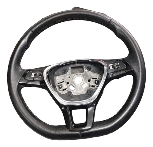 Volante Direção Com Comando T-cross Polo Virtus 2018 A 2022 Preto - Imagem 2