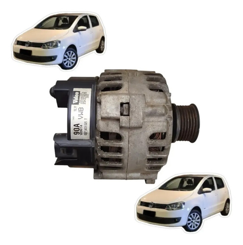 Alternador Vw Fox Gol Polo Saveiro Spacecros 1.6 2010 A 2017
