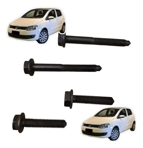4 Parafuso Fixação Suporte Compressor Ar Vw Fox 11 G2