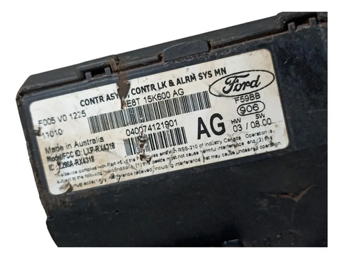 Modulo Conforto Ford New Fiesta Central 2011 17 Ae8t15k600ag - Imagem 4