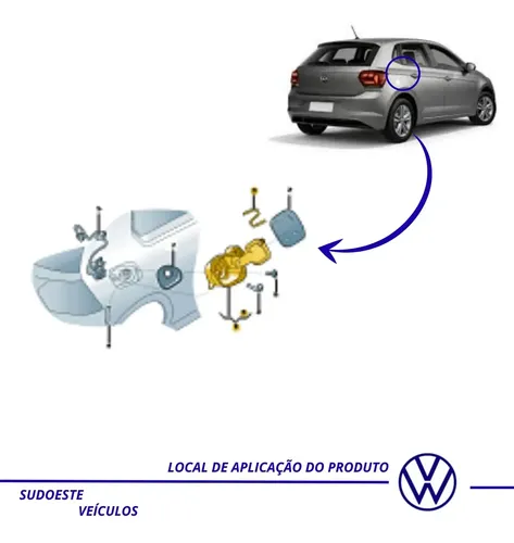 Portinhola Tanque Combustível Volkswagen Polo Virtus - Imagem 4