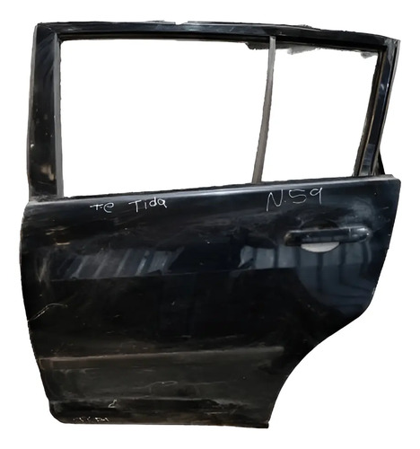 Porta Traseira Direita Nissan Tiida Hatch 2008 2009 A 2013 Traseira Esquerdo Preto