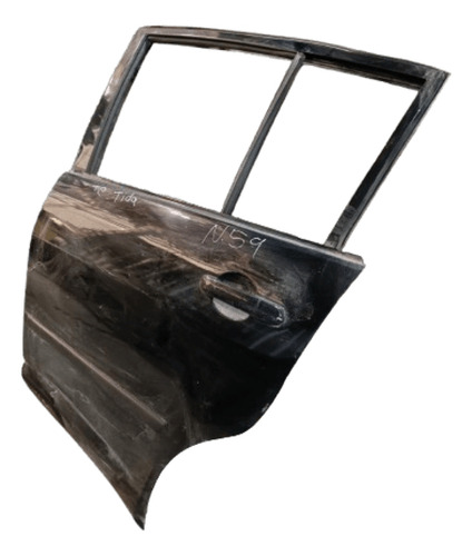 Porta Traseira Direita Nissan Tiida Hatch 2008 2009 A 2013 Traseira Esquerdo Preto - Imagem 2