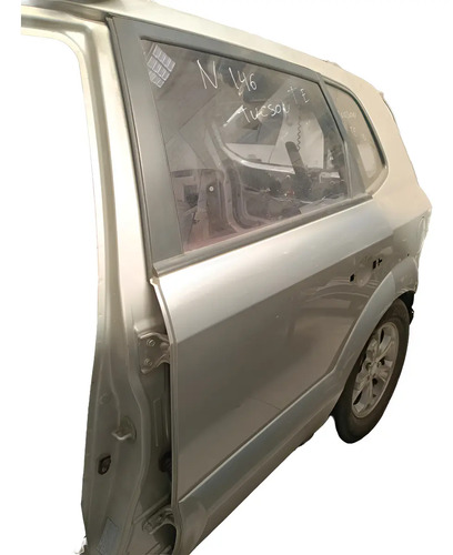 Porta Traseira Esquerda Hyundai Tucson 2008 A 2015 Folha Traseira Esquerdo Prateado