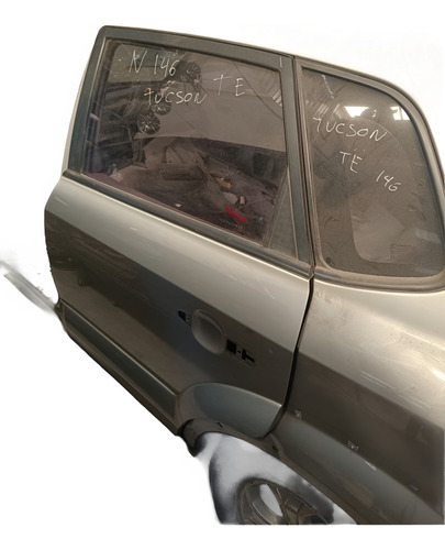 Porta Traseira Esquerda Hyundai Tucson 2008 A 2015 Folha Traseira Esquerdo Prateado - Imagem 3
