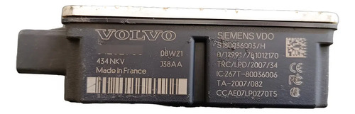 Modulo Receptor Controle Remoto Volvo C30 31252983 2007-2012 - Imagem 2