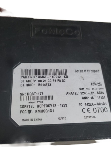 Módulo Ford Ecosport Am5t-14d212-kd Que Ford Focus - Imagem 4