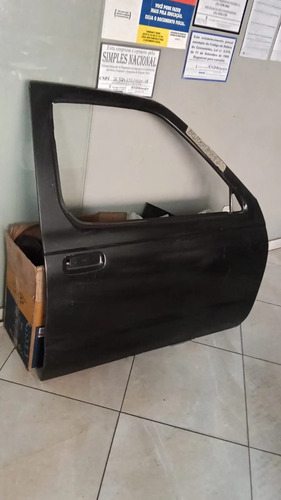 Folha Da Porta Dianteira Direita Nissan Frontier 2002/8 Preto - Imagem 2
