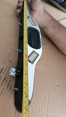Moldura Tampa Traseira Luz De Placa Emblema Fiat 500 2012-17 Prateado - Imagem 9