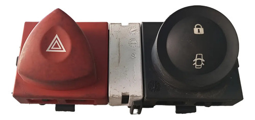 Comando Alerta + Trava Renault Megane 2006 2010 2012 Vermelho