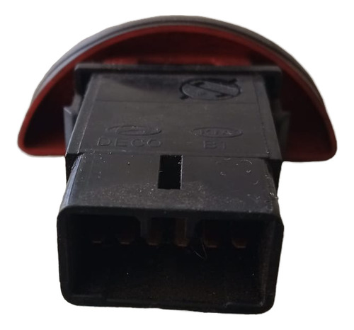 Botão Pisca Alerta Kia Soul 2011 2012 2013 864w01404 - Vermelho E Preto - Imagem 2