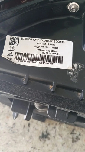 Lanterna Lado Direito Passageiro Jeep Renegade 2023 T270 Direito/passageiro - Imagem 5