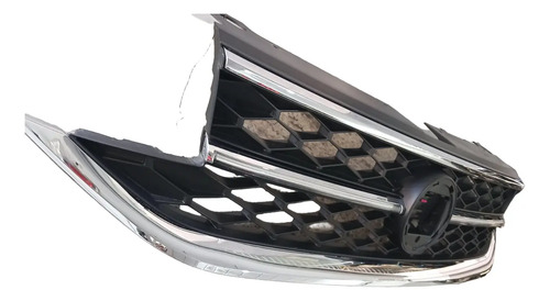 Grade Dianteira Com Led Volkswagen Taos 2020 A 2024 Original Preto Fosco - Imagem 5