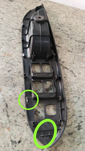 Moldura Botão Vidro Jac J3 Dianteira Esquerda 2014 2015 - Imagem 4