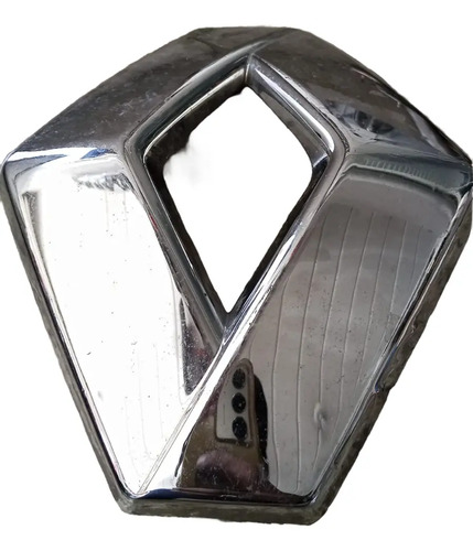 Emblema Grade Dianteira Renault Captur Sandero Fluence Logan Prateado