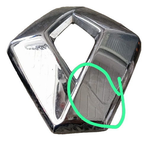 Emblema Grade Dianteira Renault Captur Sandero Fluence Logan Prateado - Imagem 2