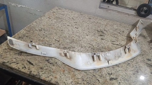 Moldura Inferior Grade Central Toyota Etios 2019 Branco Ambos Lados - Imagem 4