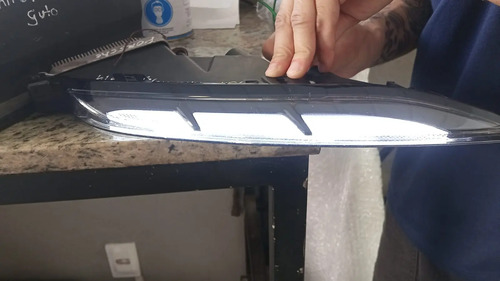 Farol Drl Luz Diurna Esquerdo Porsche Macan 2019-2023 Preto - Imagem 3