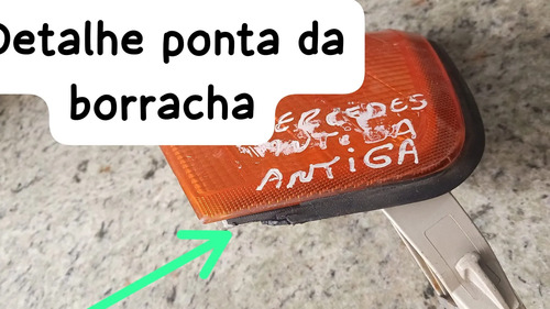 Pisca Âmbar Esquerdo Mercedes W202 C180 C230 C280 1993-1999 Esquerdo Laranja - Imagem 3