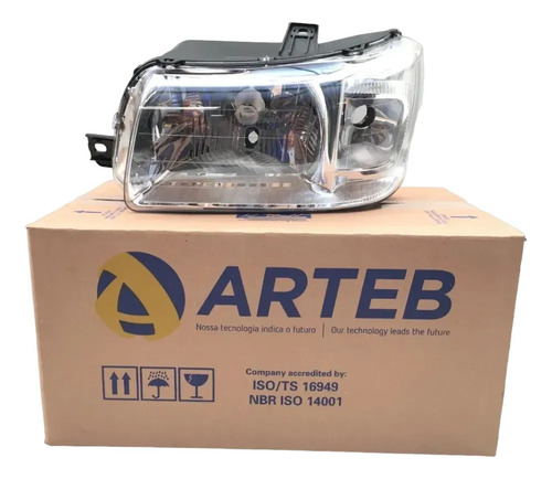 Farol Fiat Uno Fiorino Mille Fire Way 2004 A 2013 Arteb Orig Esquerdo/motorista - Imagem 1