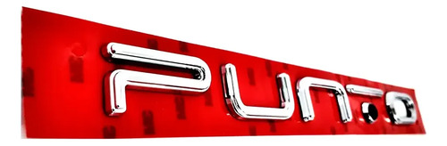 Emblema Fiat Punto Tampa Traseira 2013-2017 Original Prateado - Imagem 2