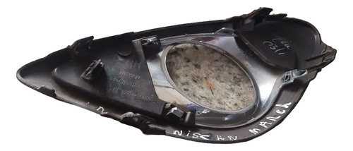 Moldura Farol Milha Neblina Direito Nissan March 2015-2018 Preto Direito - Imagem 2