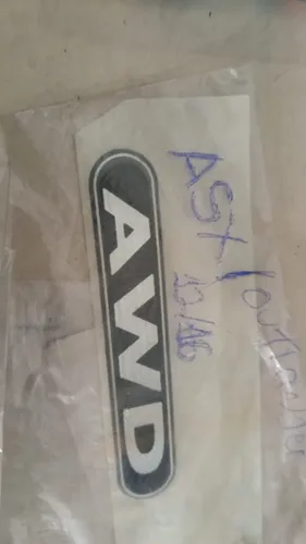 Emblema Adesivo Resinado Awd Asx Outlander Original 3 - Imagem 1