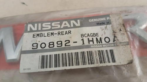 Emblema Tampa Nissan March 12 20 Original 908921hm0a Cromado - Imagem 3