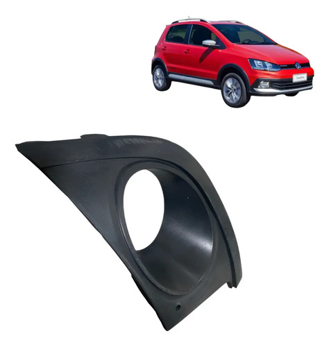 Moldura Direita Farol De Milha Crossfox 2010 2011 A 2014 Preto Direito
