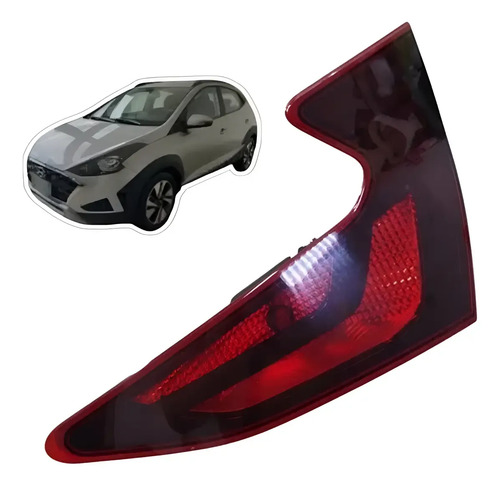 Lanterna Da Tampa Lado Direito Hb20 Hatch 2020 2022 Fumê Direito/passageiro Vermelho